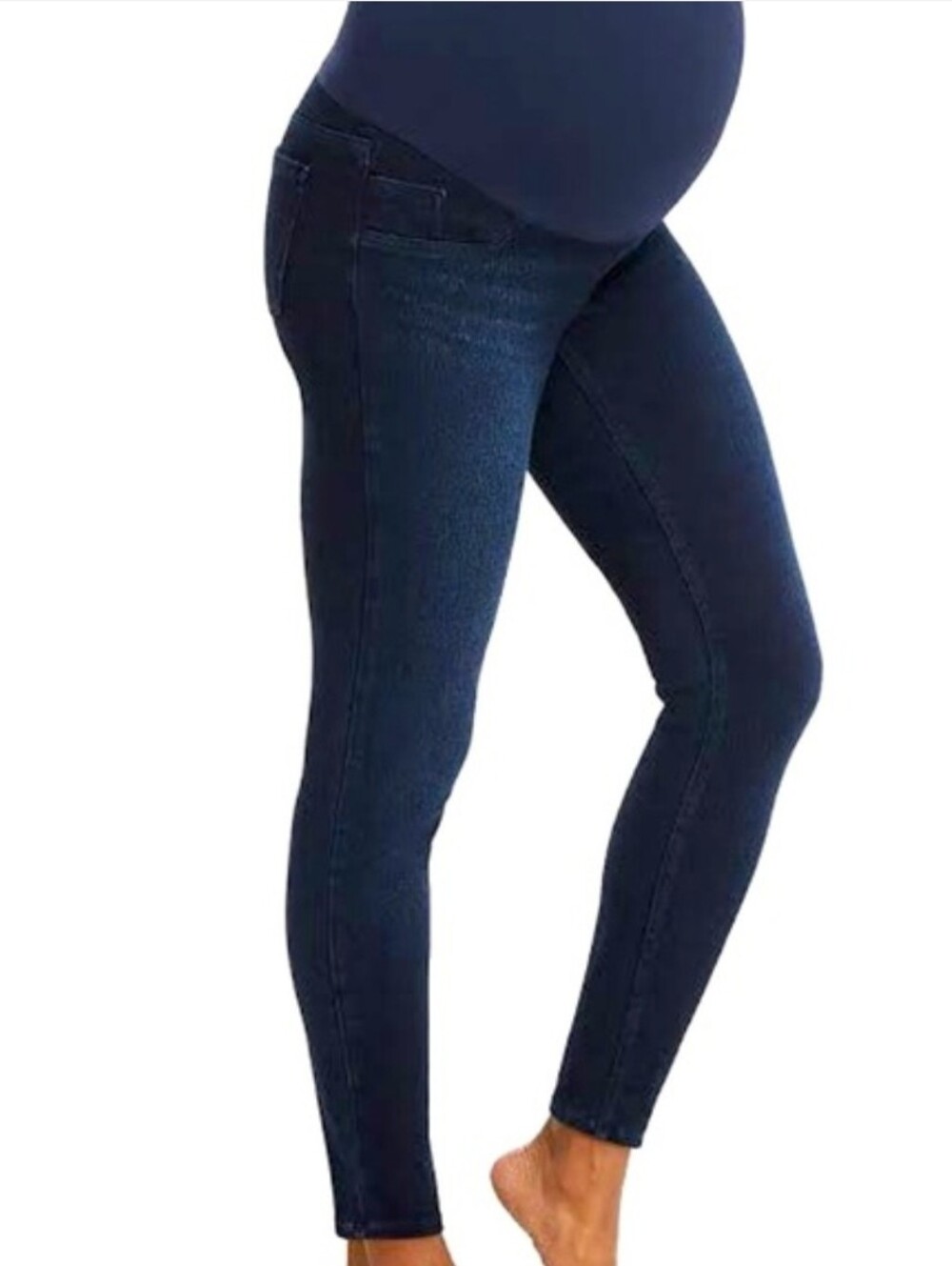 Haute Mama Maternity Skinny Jeans with Stretch Waistband